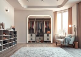 Ankleidezimmer gestalten: stimmige Farben und klare Ordnungsideen