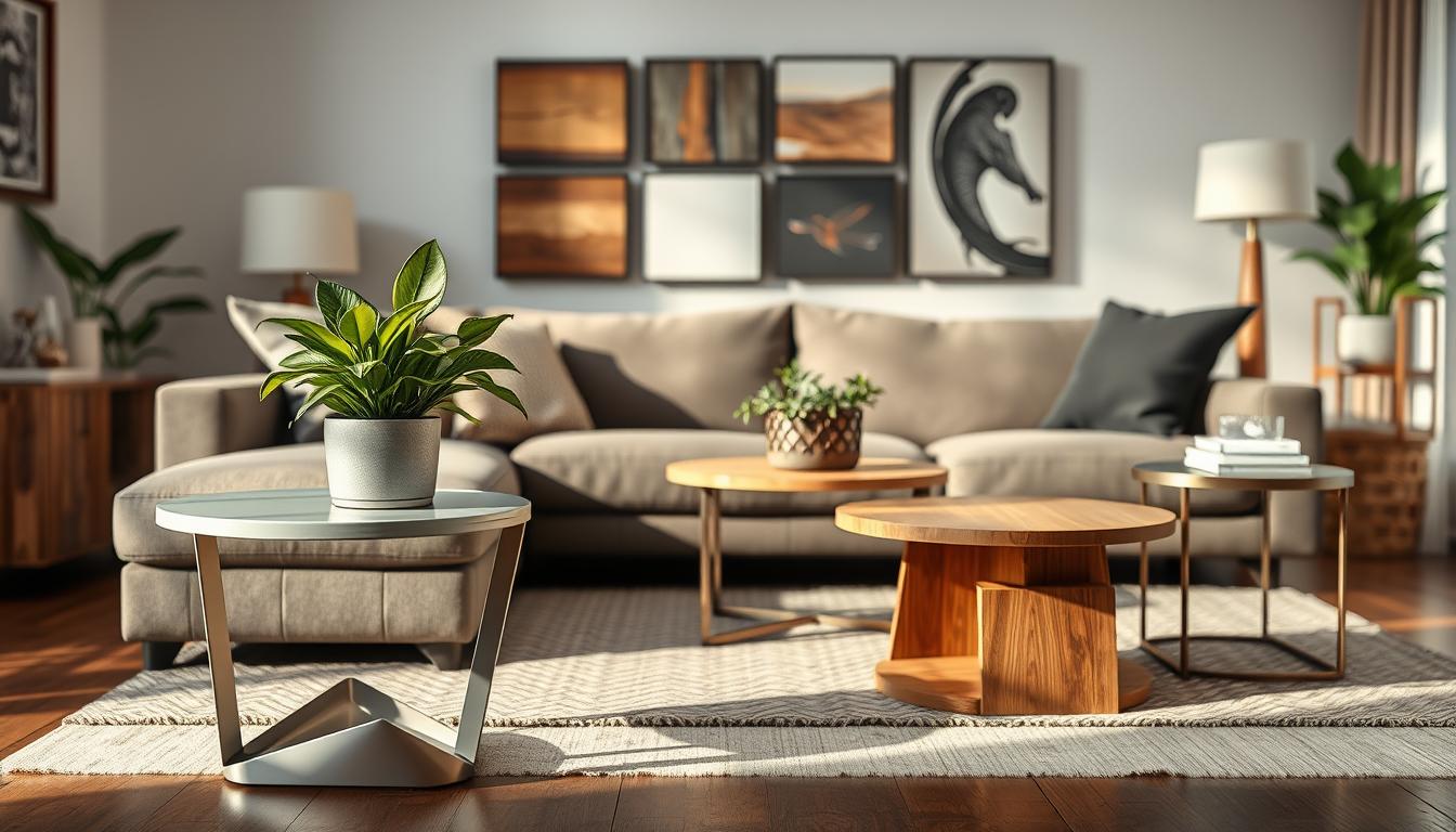 Beistelltische als Designakzent: ästhetische Ideen für kleine Möbelstücke