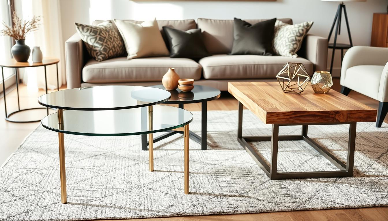 Couchtische im Wohnbereich: Formen, Höhen und Materialien im Vergleich