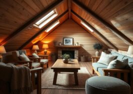 Dachgeschoss einrichten: gemütliche Gestaltungsideen mit warmen Materialien