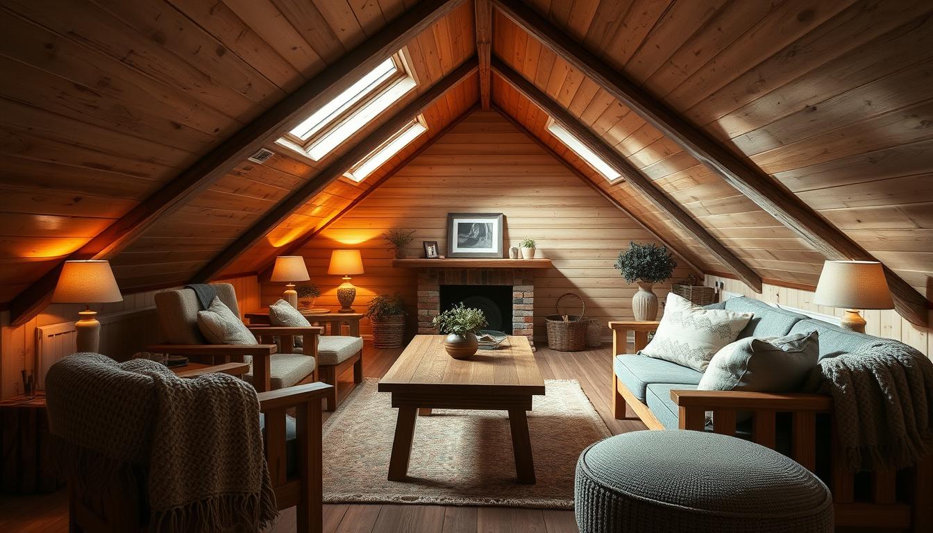 Dachgeschoss einrichten: gemütliche Gestaltungsideen mit warmen Materialien