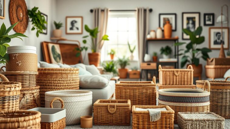 Dekorativ ordnen: schöne Körbe, Boxen und Behälter für ein stimmiges Zuhause