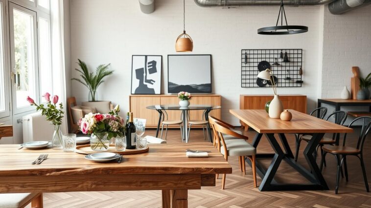 Esstische im Vergleich: welches Material passt zu welchem Wohnstil