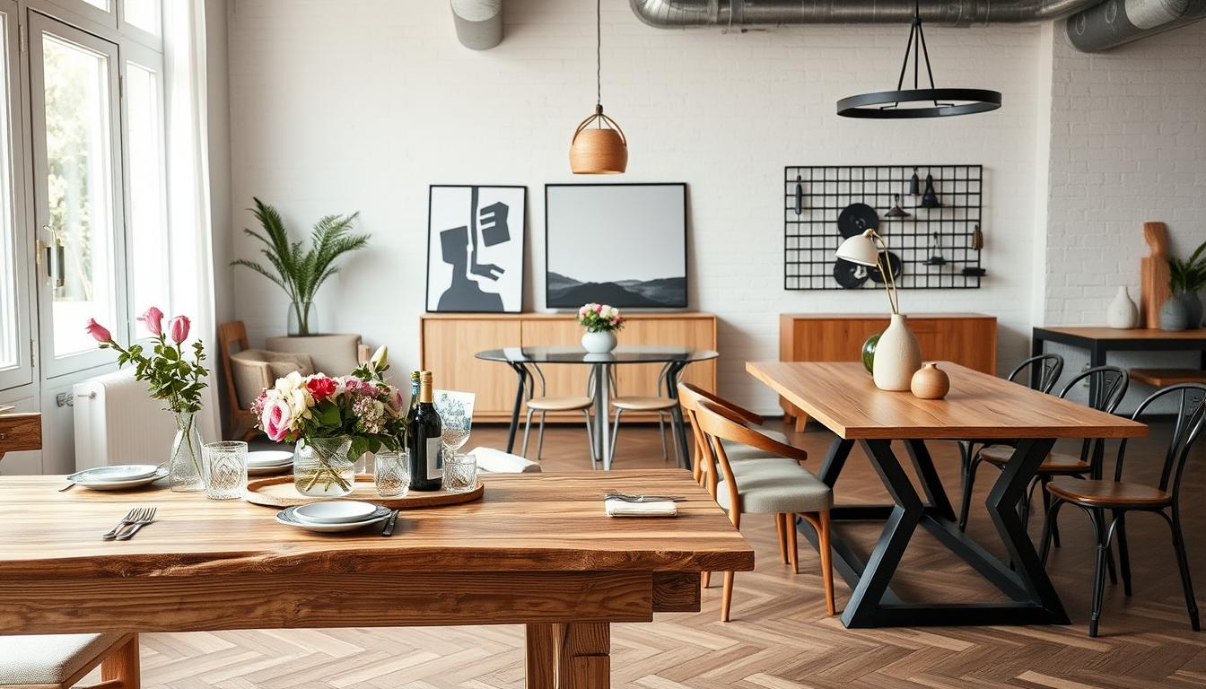 Esstische im Vergleich: welches Material passt zu welchem Wohnstil