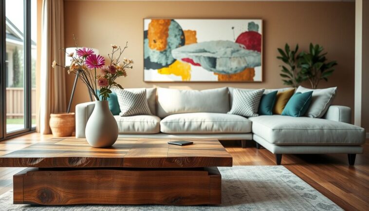 Farb- und Materialkombinationen: inspirierende Beispiele Wohnbereiche