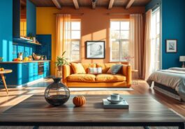 Farbwelten für unterschiedliche Räume: für Küche, Wohnzimmer und Schlafzimmer