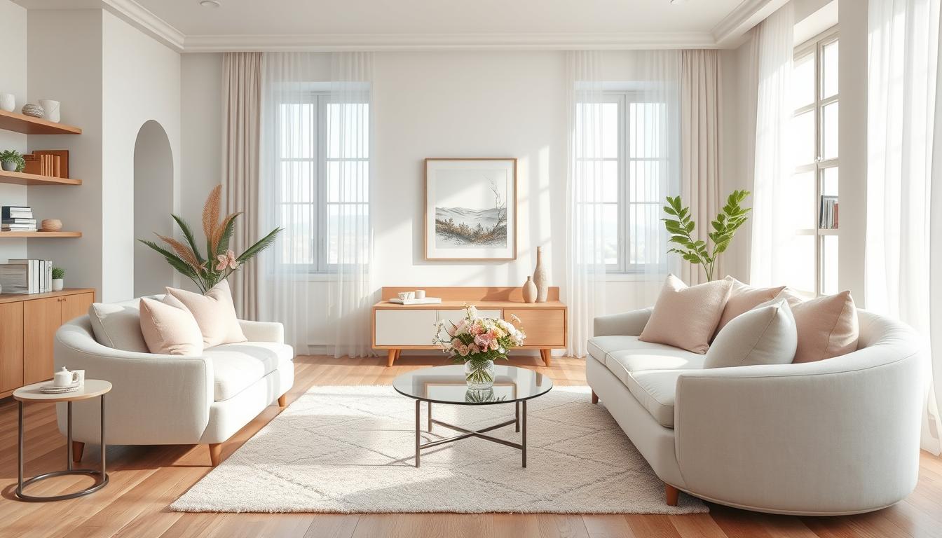 Feminine Wohnkonzepte: zarte Farben und weiche Materialien für moderne Räume