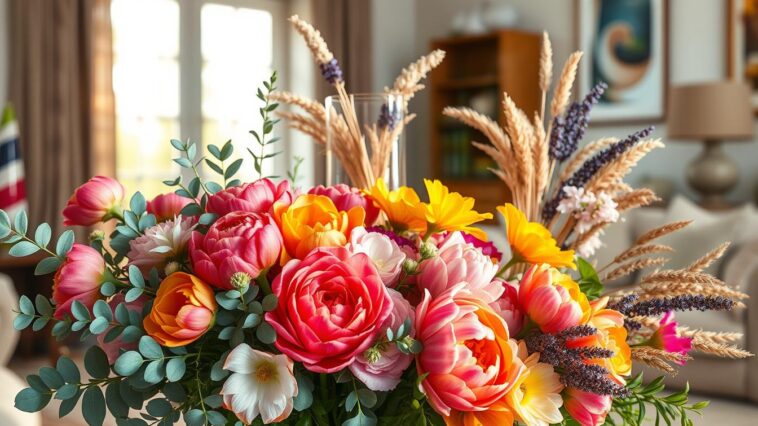 Frische Blumen und Trockenblumen: passende Deko für verschiedene Wohnbereiche
