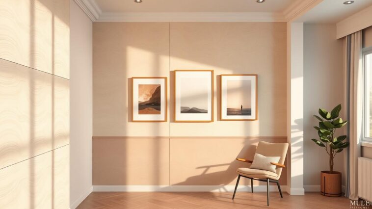Harmonische Wandgestaltung: Farben, Bilder und Strukturen stilvoll abstimmen