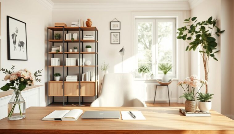 Homeoffice stilvoll einrichten: feminine Ideen für einen Arbeitsplatz