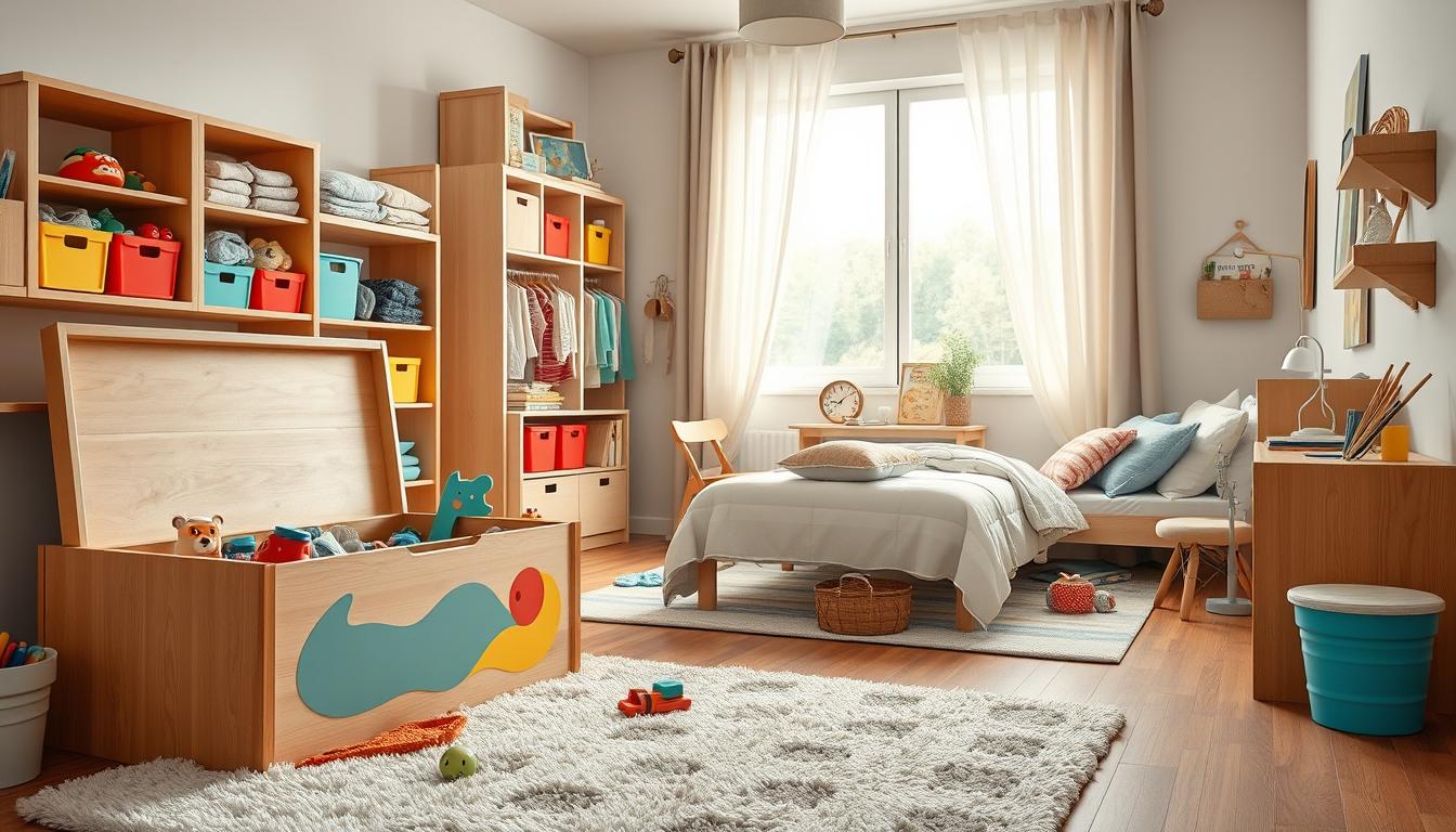 Kinderzimmer organisiert einrichten: stilvolle Ordnungsideen