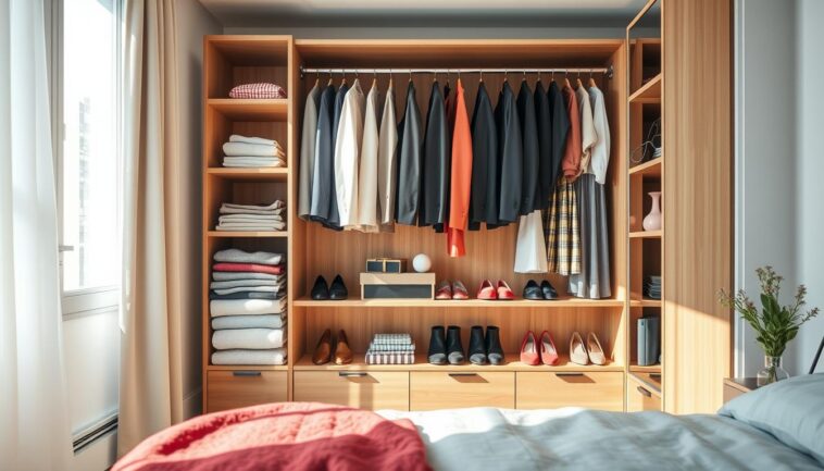 Kleiderschrank organisieren: strukturierte Ordnung