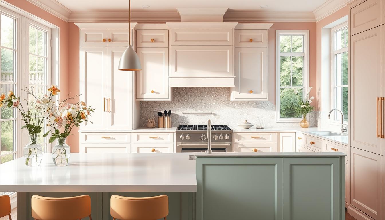 Küche modern einrichten: feminine Inspirationen für harmonische Kochbereiche