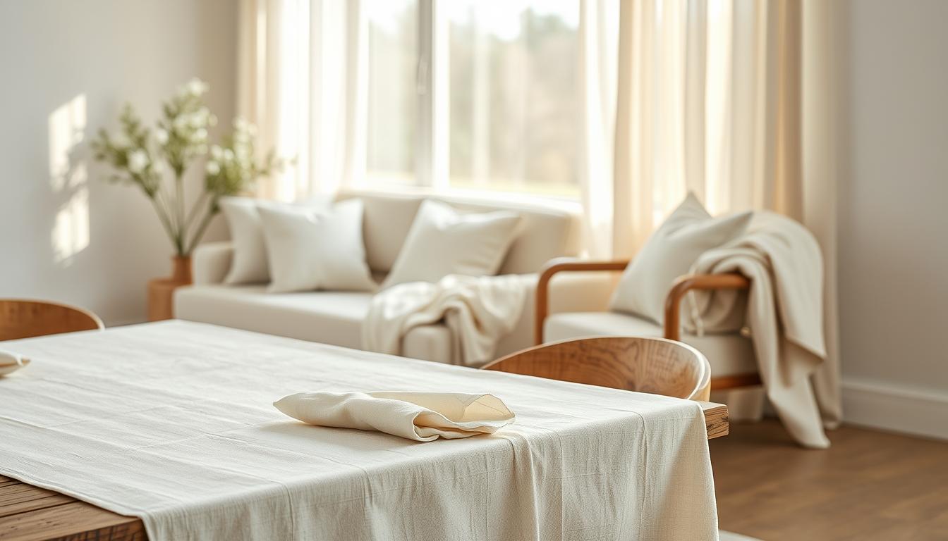 Leinen und Baumwolle: natürliche Textilien für eine entspannte Atmosphäre