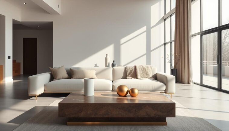 Luxuriöser Minimalismus: reduzierte Formen mit hochwertigen Materialien