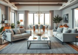 Möbelarrangements für offene Wohnkonzepte: harmonische Raumaufteilung