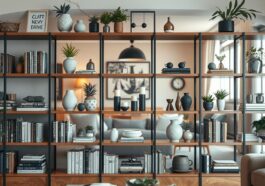 Offene Regale geordnet gestalten: ästhetische Kombination aus Deko und Stauraum