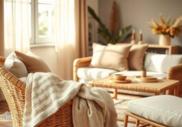 Rattan und Naturfasern: natürliche Materialien für ein warmes Wohngefühl