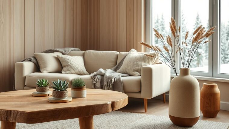 Skandinavische Deko: natürliche Elemente für eine warme Wohngestaltung