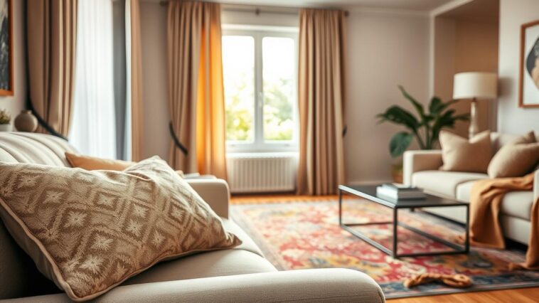 Textilien als Inspiration: Vorhänge, Kissen und Teppiche