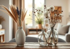 Vasen und Trockenblumen: elegante Dekoarrangements für ein harmonisches Zuhause