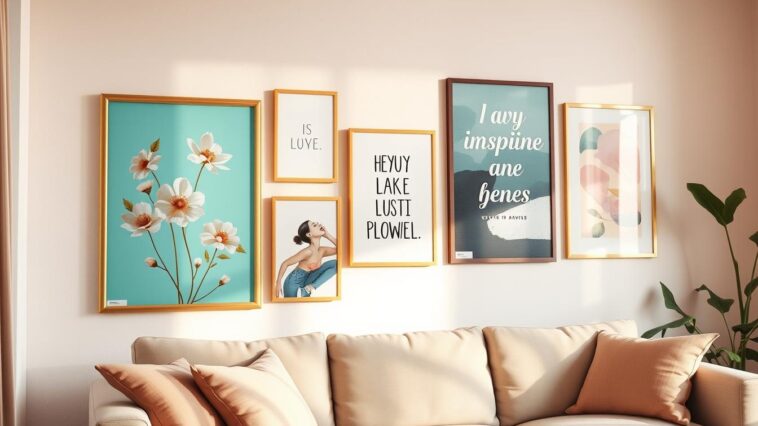 Wanddeko für das Zuhause: inspirierende Bild- und Posterideen für feminine Räume