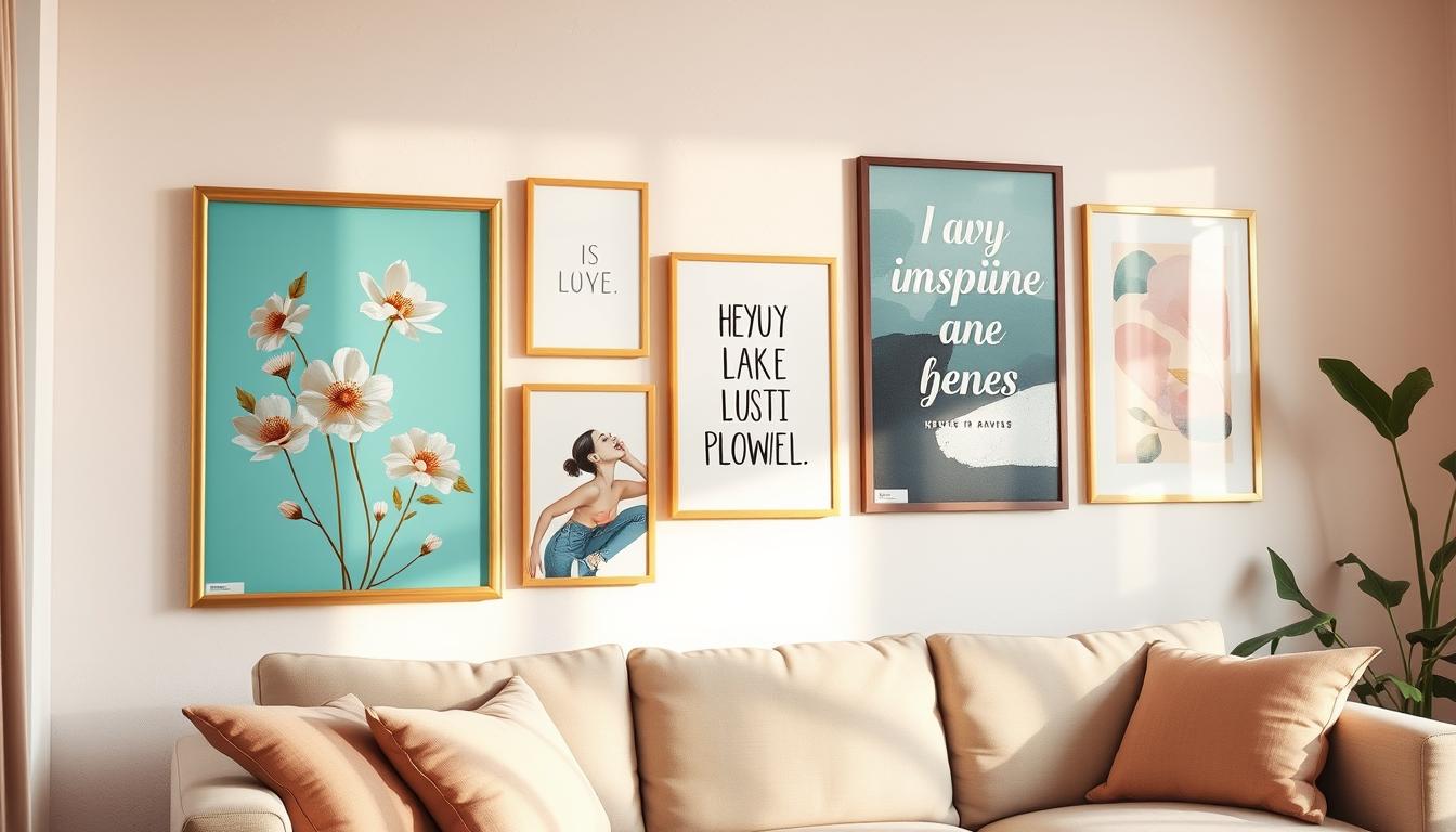 Wanddeko für das Zuhause: inspirierende Bild- und Posterideen für feminine Räume