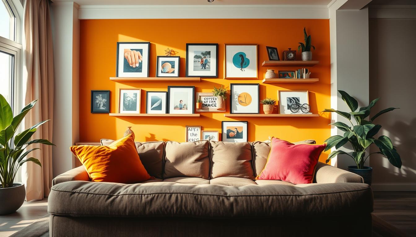 Wandgestaltung im Wohnraum: Farben, Bilder und Strukturen kombinieren