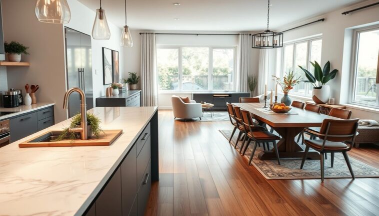 Wohnküchen gestalten: harmonische Verbindung von Kochen, Wohnen und Dekoration