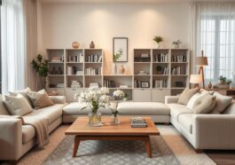 Wohnzimmer aufgeräumt gestalten: harmonische Lösungen für ein ruhiges Wohngefühl