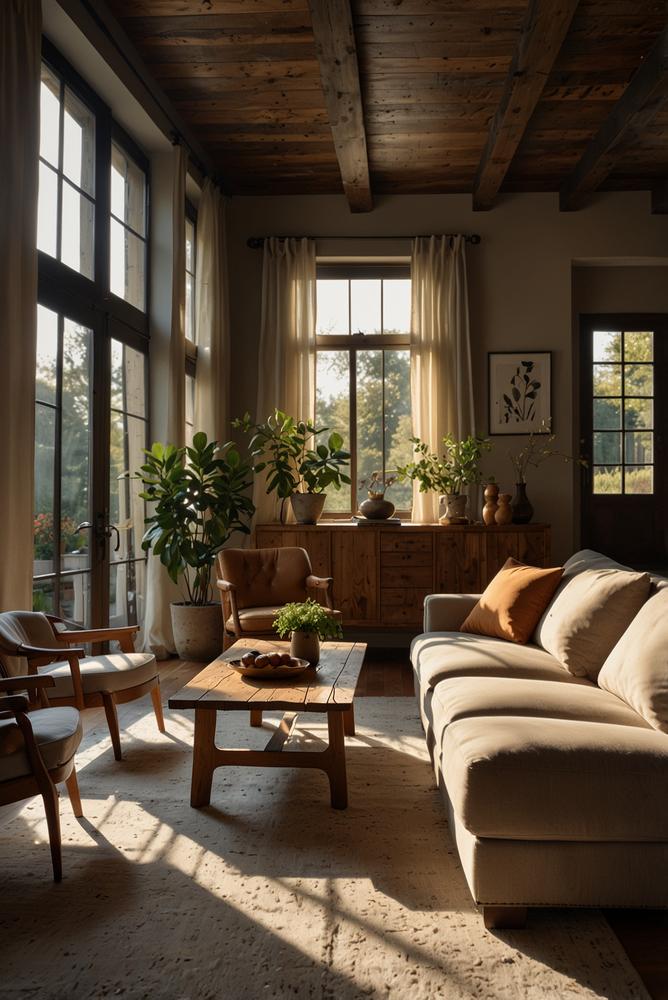 Helles Wohnzimmer mit Lieblingsmöbeln und einladender Atmosphäre