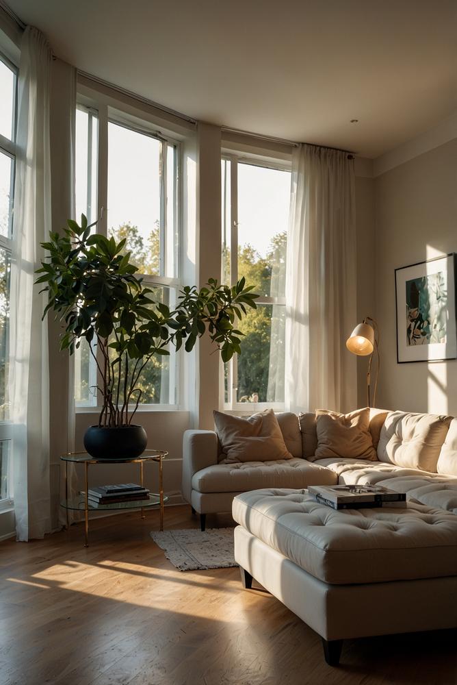 Minimalistische Glas-Bilderrahmen an heller Wand