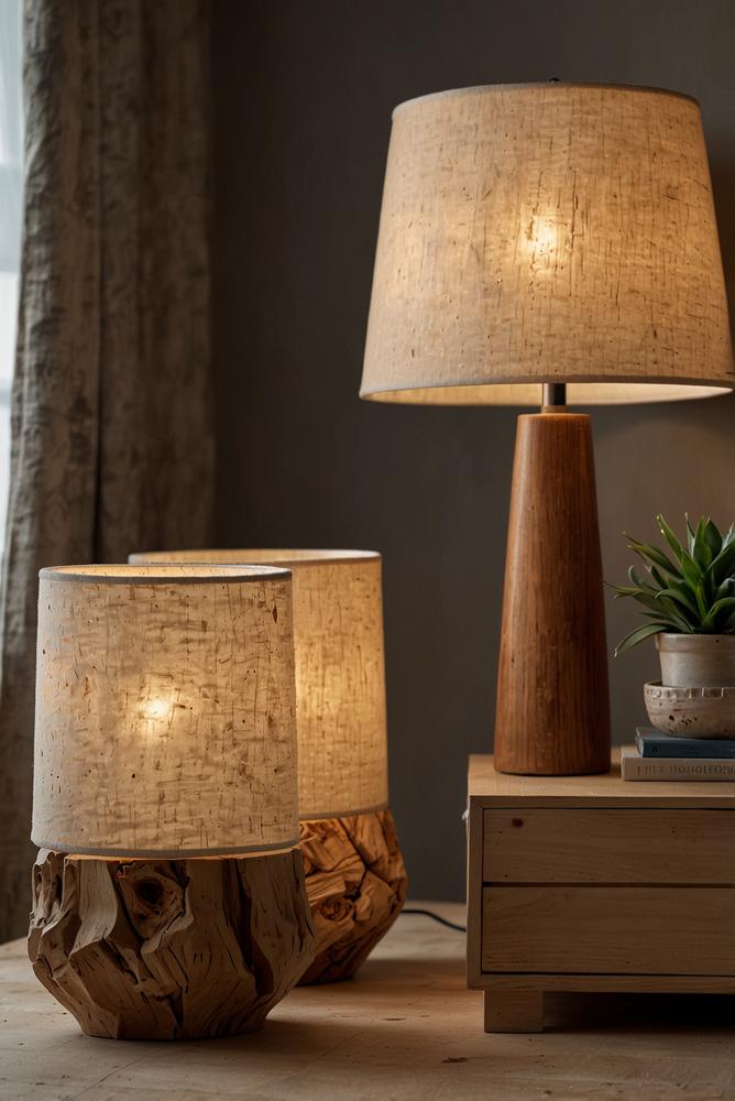 Helle, ruhige Keramikleuchte im modernen Raum