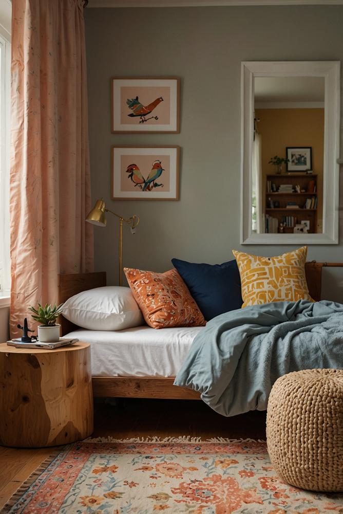 Helles und einladendes Kinderzimmer mit Farben und Deko