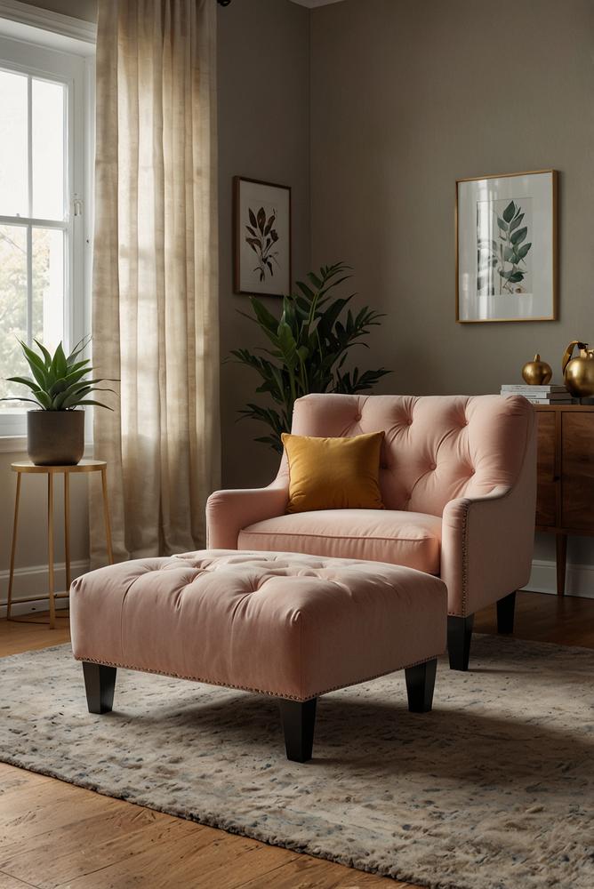 Helles Wohnzimmer mit kleinen Möbel-Upgrades und Komfort