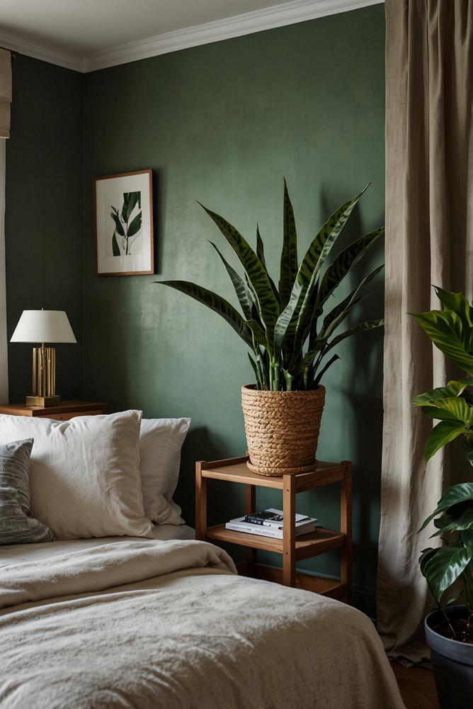 Luftreinigende Zimmerpflanzen für ruhiges Schlafzimmer