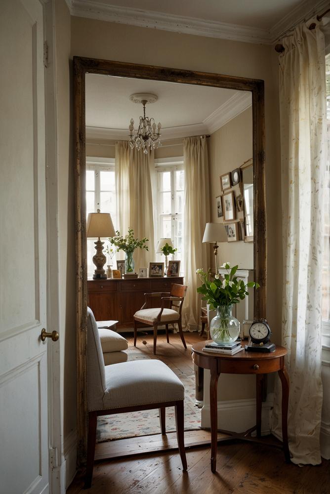 Helles kleines Apartment mit stilvoller Vintage-Deko